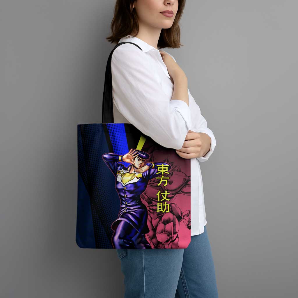 Josuke JoJo’s Bizarre Adventure Tote Bag with Crazy Diamond Stand - The Mazicc