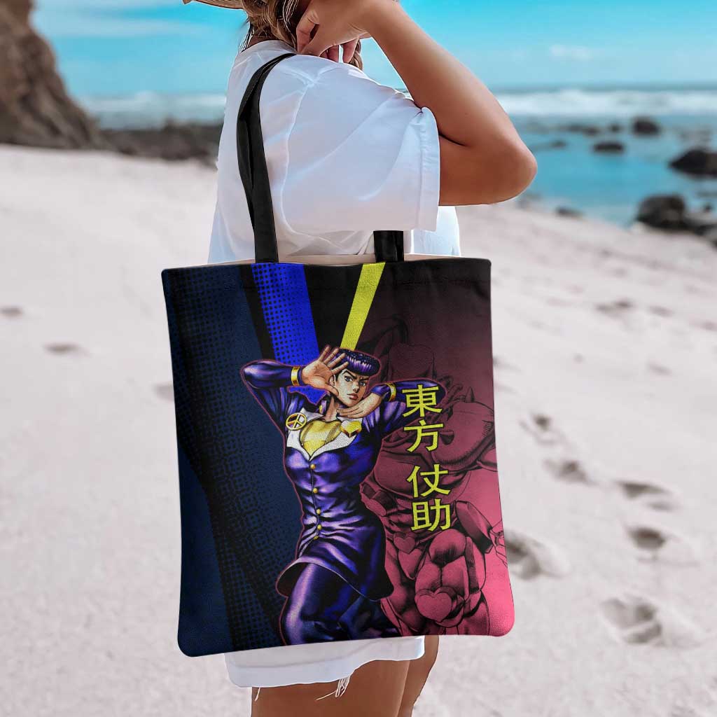Josuke JoJo’s Bizarre Adventure Tote Bag with Crazy Diamond Stand - The Mazicc