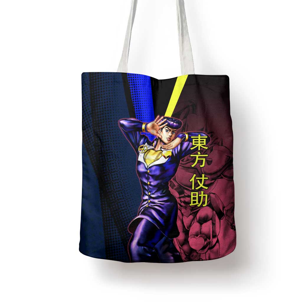 Josuke JoJo’s Bizarre Adventure Tote Bag with Crazy Diamond Stand - The Mazicc