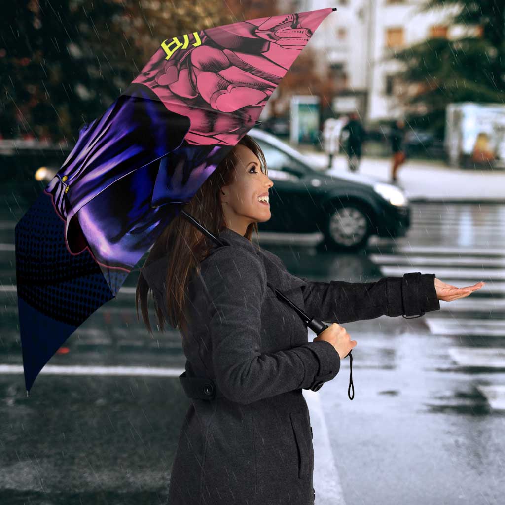 Josuke JoJo’s Bizarre Adventure Umbrella with Crazy Diamond Stand - The Mazicc