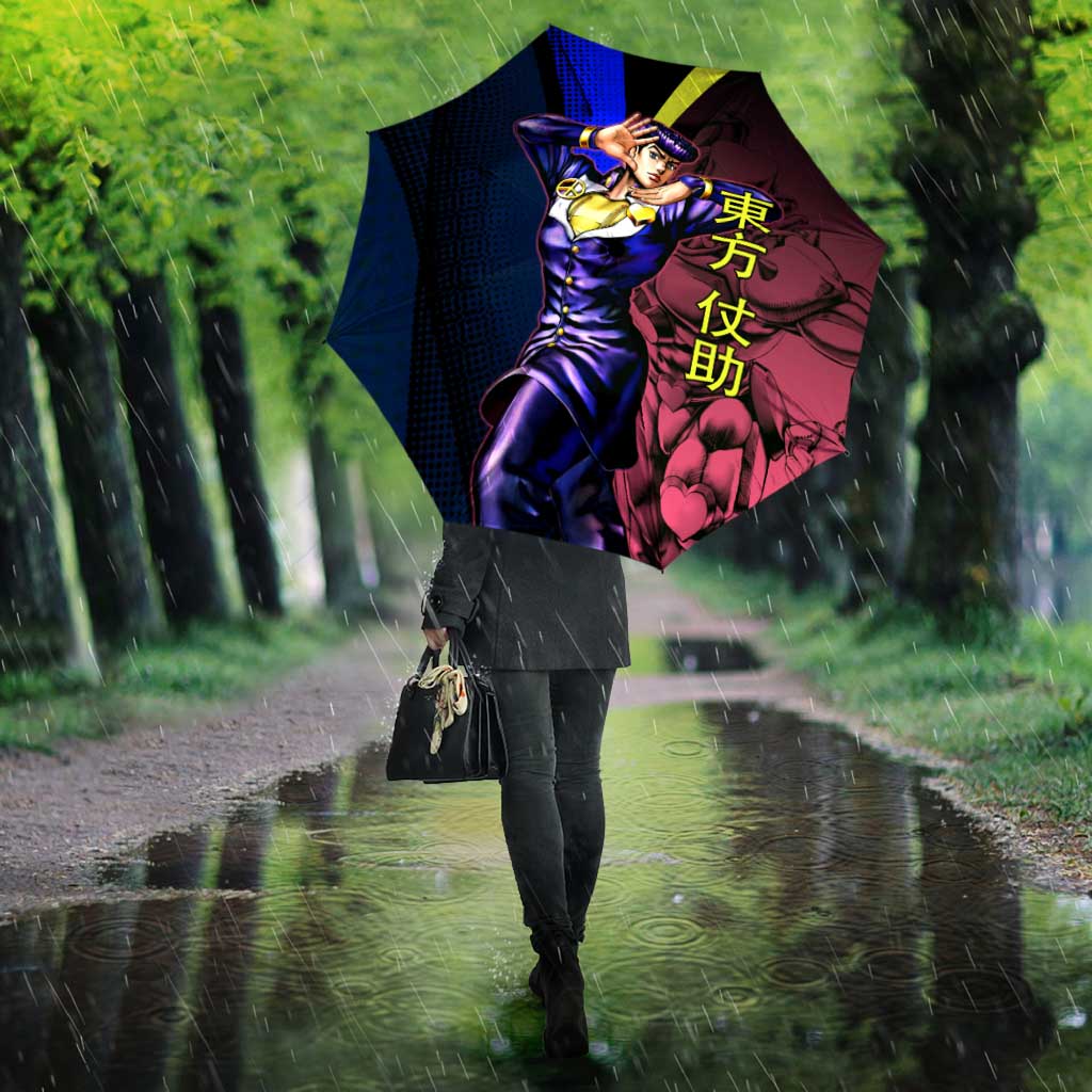 Josuke JoJo’s Bizarre Adventure Umbrella with Crazy Diamond Stand - The Mazicc