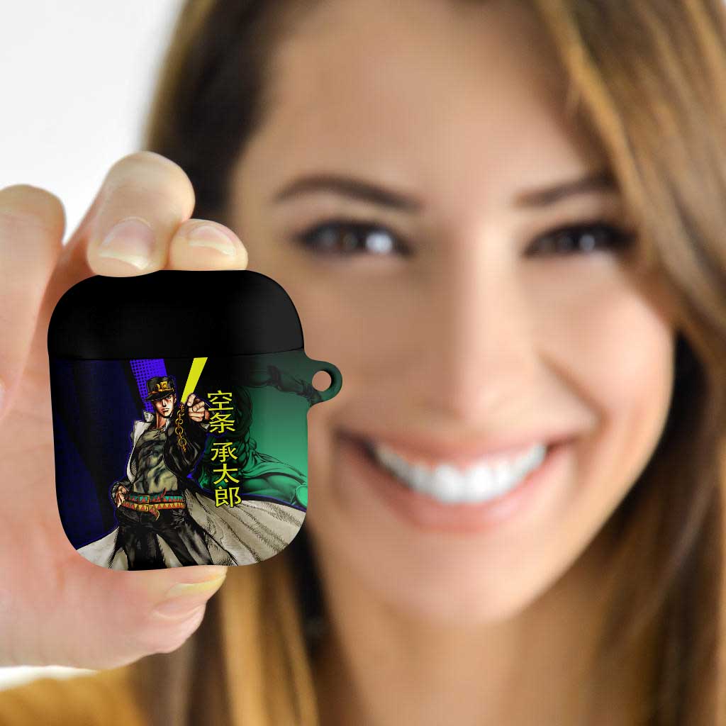 Jotaro Kujo JoJo’s Bizarre Adventure AirPods Case with Star Platinum Stand and Bold - The Mazicc