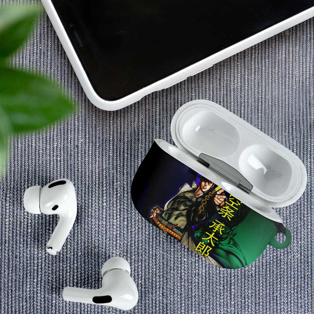 Jotaro Kujo JoJo’s Bizarre Adventure AirPods Case with Star Platinum Stand and Bold - The Mazicc