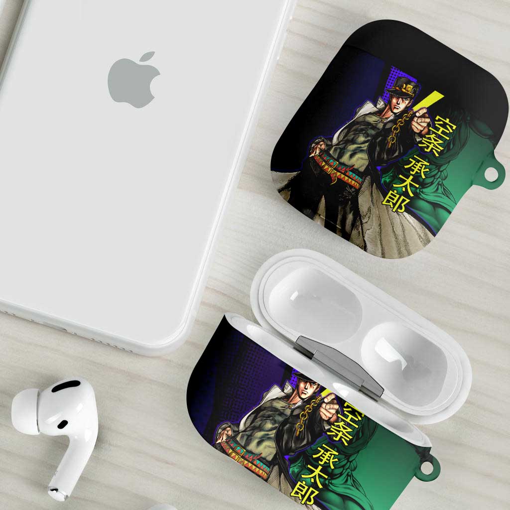 Jotaro Kujo JoJo’s Bizarre Adventure AirPods Case with Star Platinum Stand and Bold - The Mazicc