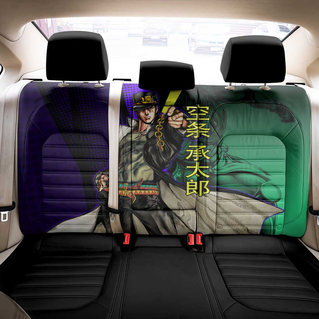 Jotaro Kujo JoJo’s Bizarre Adventure Back Car Seat Cover with Star Platinum Stand and Bold - The Mazicc