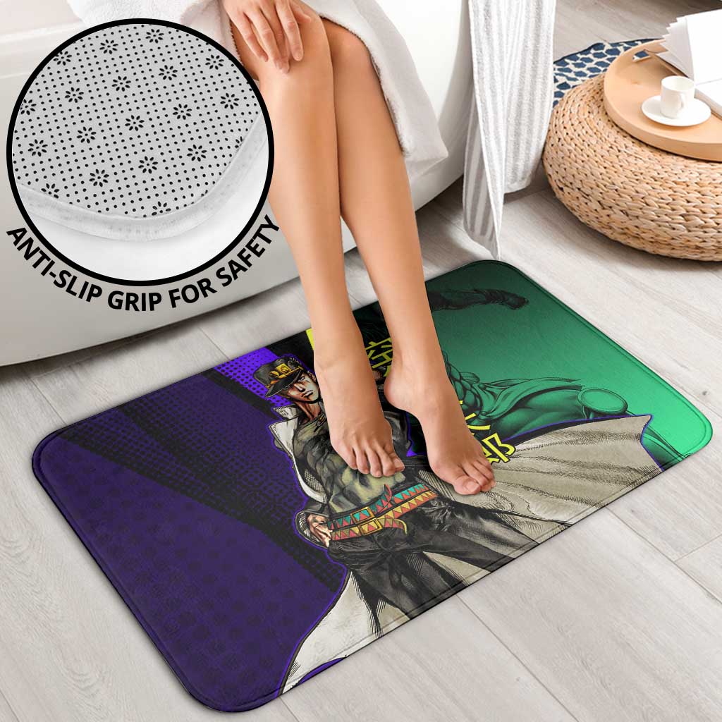 Jotaro Kujo JoJo’s Bizarre Adventure Bathroom Set with Star Platinum Stand and Bold - The Mazicc