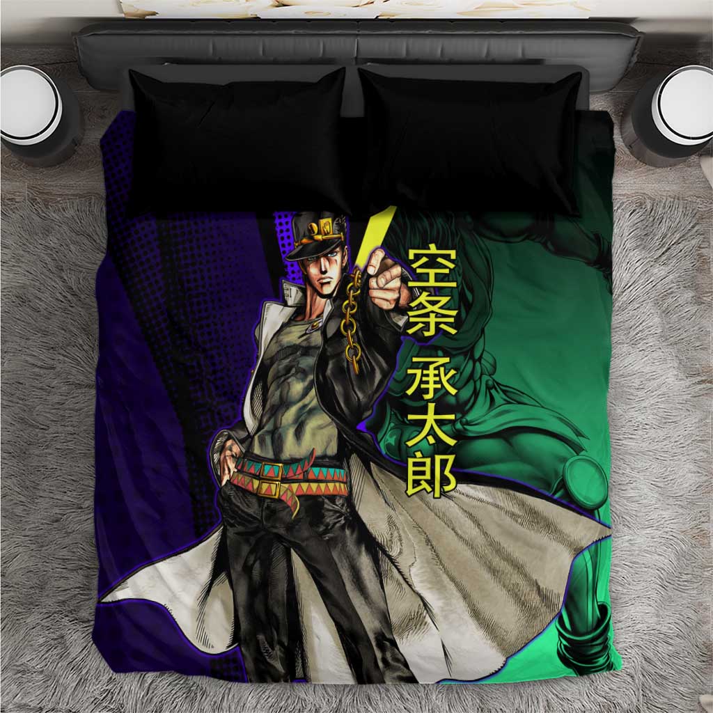 Jotaro Kujo JoJo’s Bizarre Adventure Bedding Set with Star Platinum Stand and Bold - The Mazicc