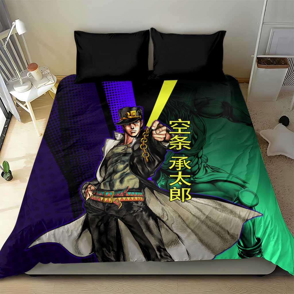 Jotaro Kujo JoJo’s Bizarre Adventure Bedding Set with Star Platinum Stand and Bold - The Mazicc