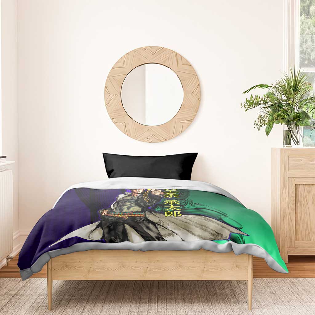 Jotaro Kujo JoJo’s Bizarre Adventure Bedding Set with Star Platinum Stand and Bold - The Mazicc