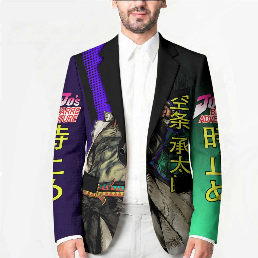 Jotaro Kujo JoJo’s Bizarre Adventure Blazer with Star Platinum Stand and Bold - The Mazicc