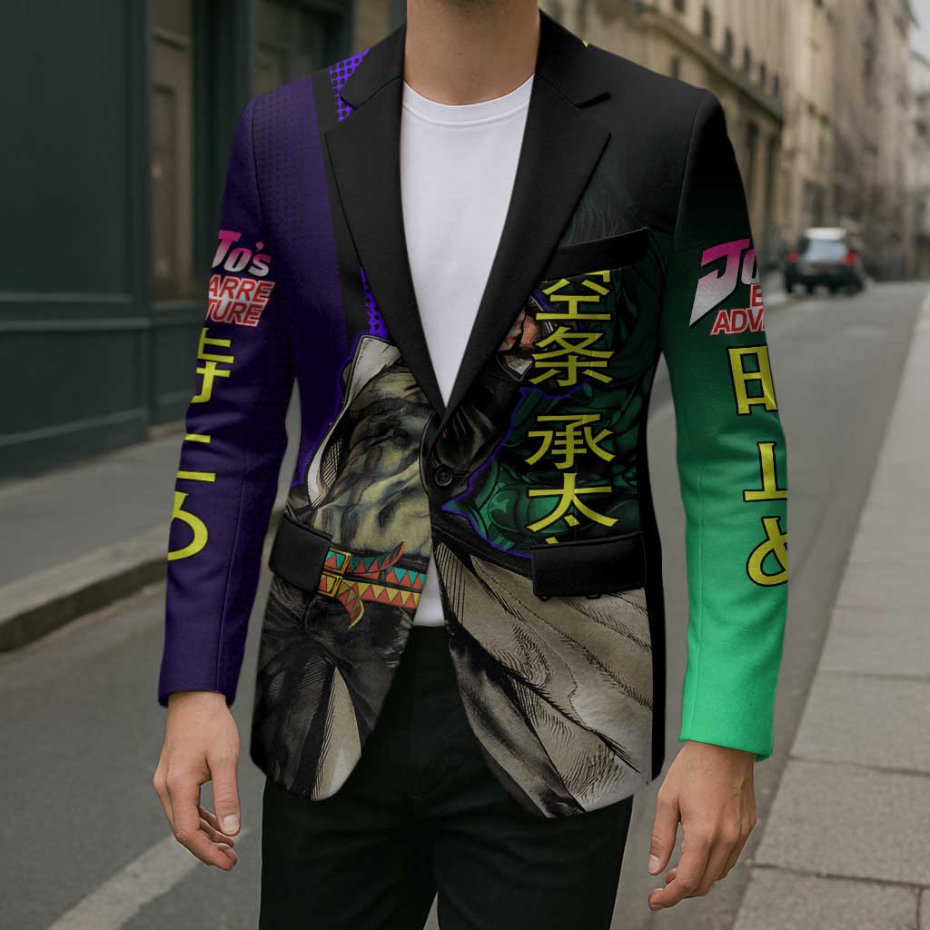 Jotaro Kujo JoJo’s Bizarre Adventure Blazer with Star Platinum Stand and Bold - The Mazicc