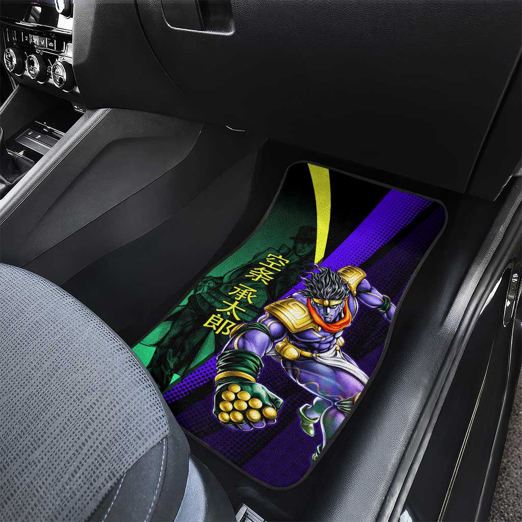 Jotaro Kujo JoJo’s Bizarre Adventure Car Mats with Star Platinum Stand and Bold - The Mazicc