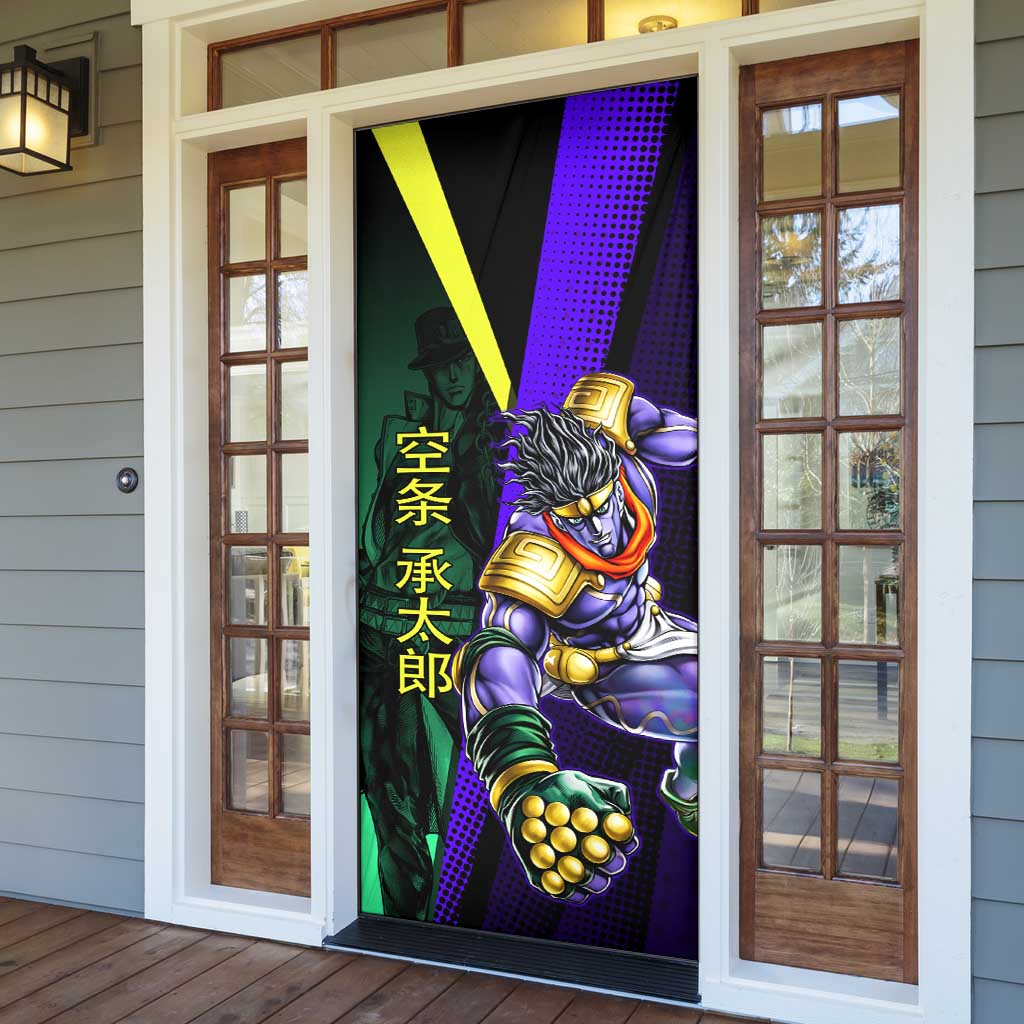Jotaro Kujo JoJo’s Bizarre Adventure Door Cover with Star Platinum Stand and Bold - The Mazicc