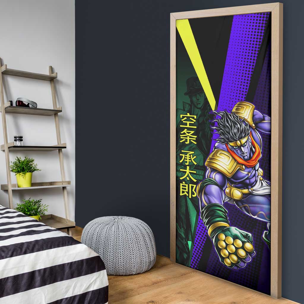 Jotaro Kujo JoJo’s Bizarre Adventure Door Cover with Star Platinum Stand and Bold - The Mazicc