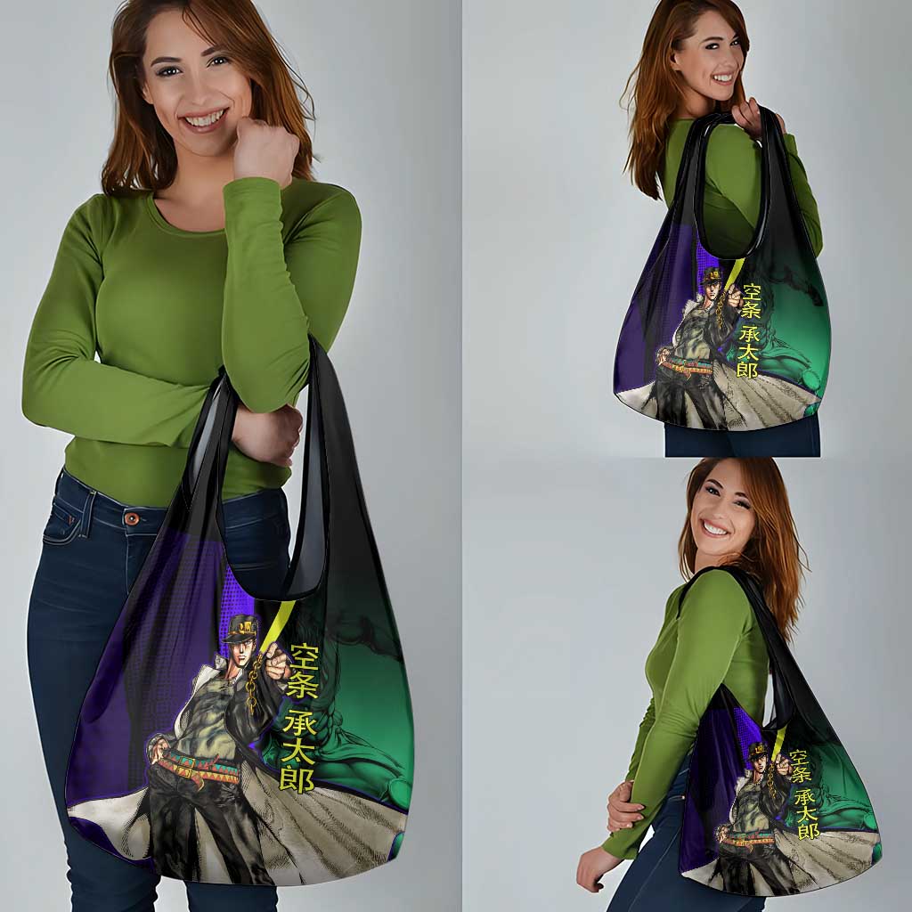 Jotaro Kujo JoJo’s Bizarre Adventure Grocery Bag with Star Platinum Stand and Bold - The Mazicc