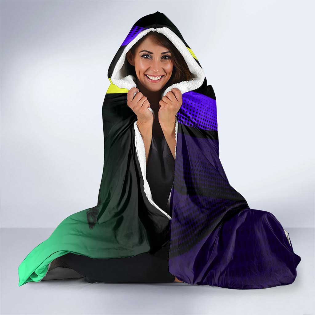 Jotaro Kujo JoJo’s Bizarre Adventure Hooded Blanket with Star Platinum Stand and Bold - The Mazicc