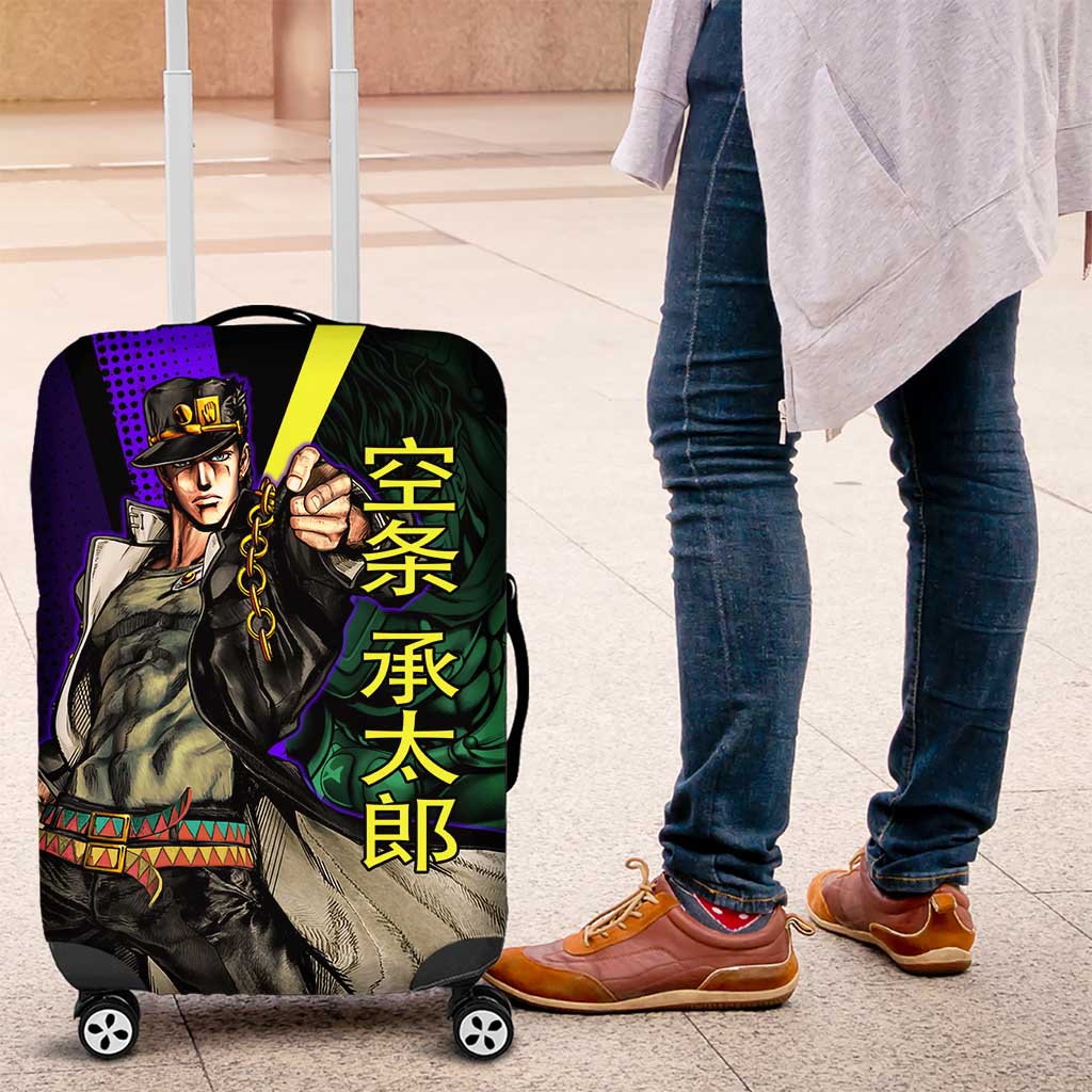 Jotaro Kujo JoJo’s Bizarre Adventure Luggage Cover with Star Platinum Stand and Bold - The Mazicc