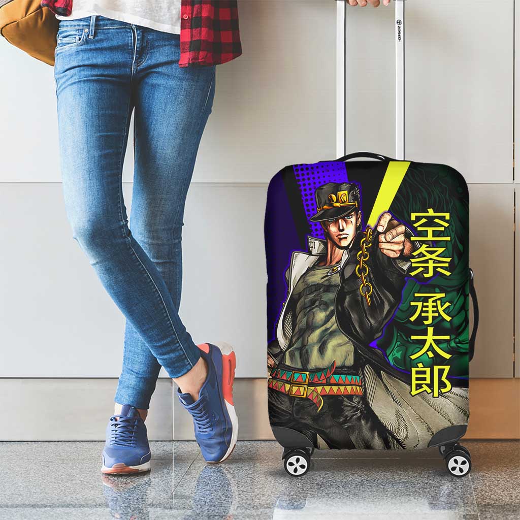 Jotaro Kujo JoJo’s Bizarre Adventure Luggage Cover with Star Platinum Stand and Bold - The Mazicc