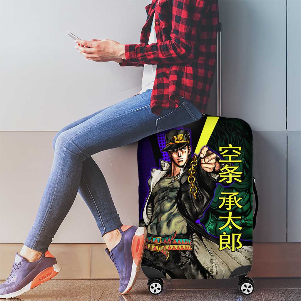 Jotaro Kujo JoJo’s Bizarre Adventure Luggage Cover with Star Platinum Stand and Bold - The Mazicc