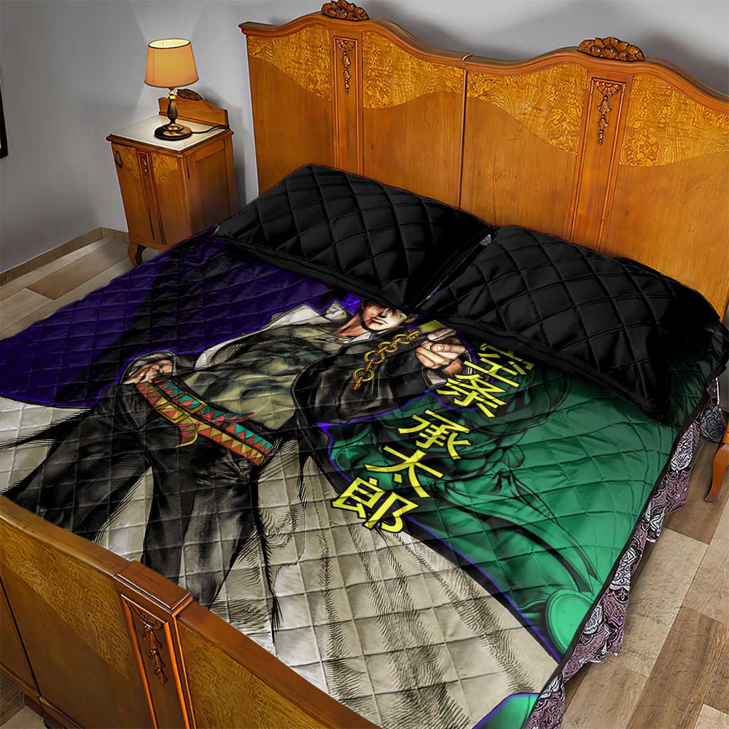 Jotaro Kujo JoJo’s Bizarre Adventure Quilt Bed Set with Star Platinum Stand and Bold - The Mazicc