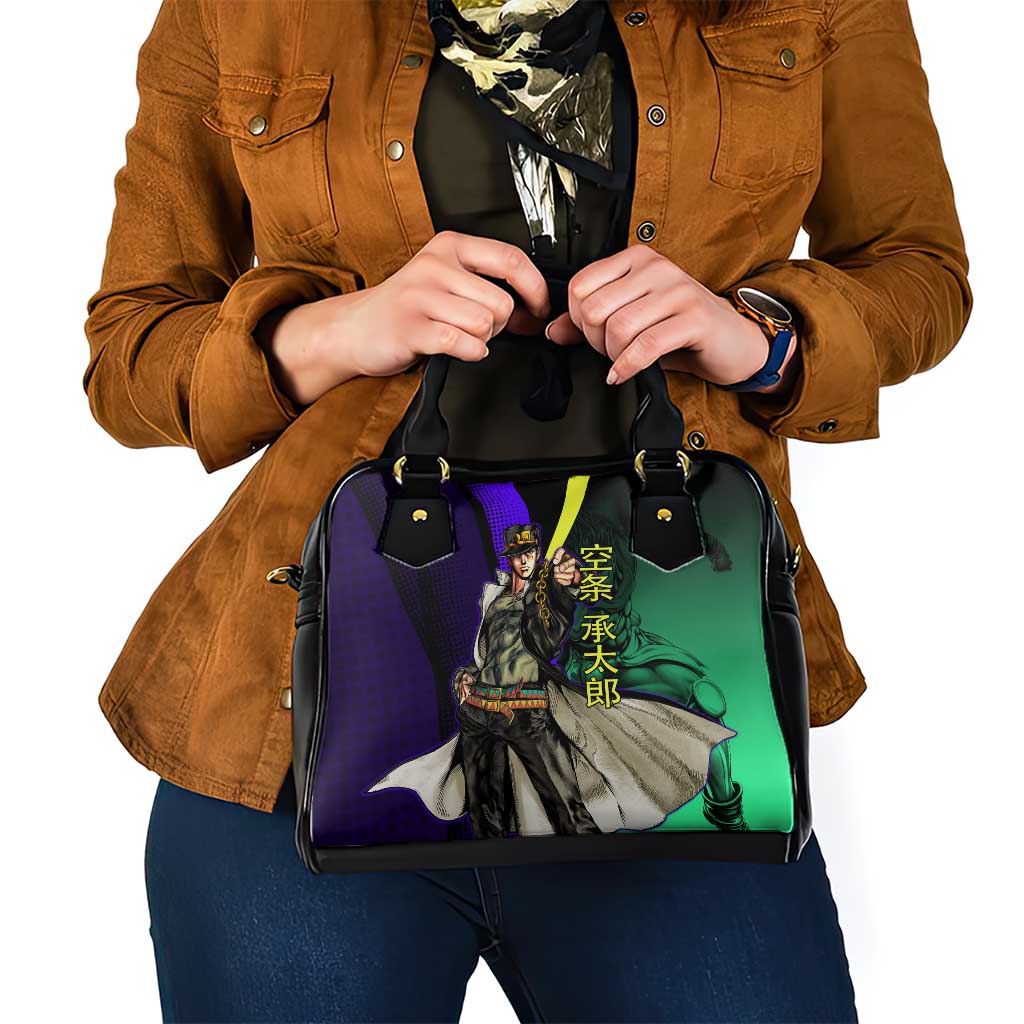 Jotaro Kujo JoJo’s Bizarre Adventure Shoulder Handbag with Star Platinum Stand and Bold - The Mazicc