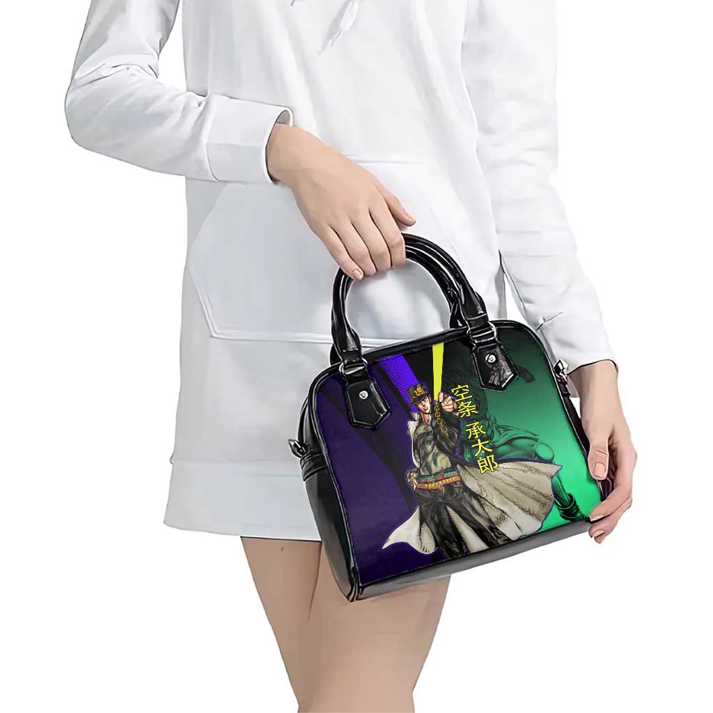 Jotaro Kujo JoJo’s Bizarre Adventure Shoulder Handbag with Star Platinum Stand and Bold - The Mazicc