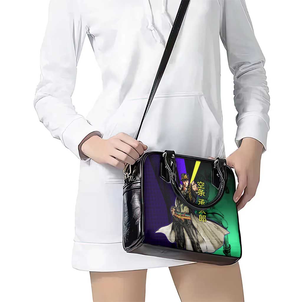 Jotaro Kujo JoJo’s Bizarre Adventure Shoulder Handbag with Star Platinum Stand and Bold - The Mazicc