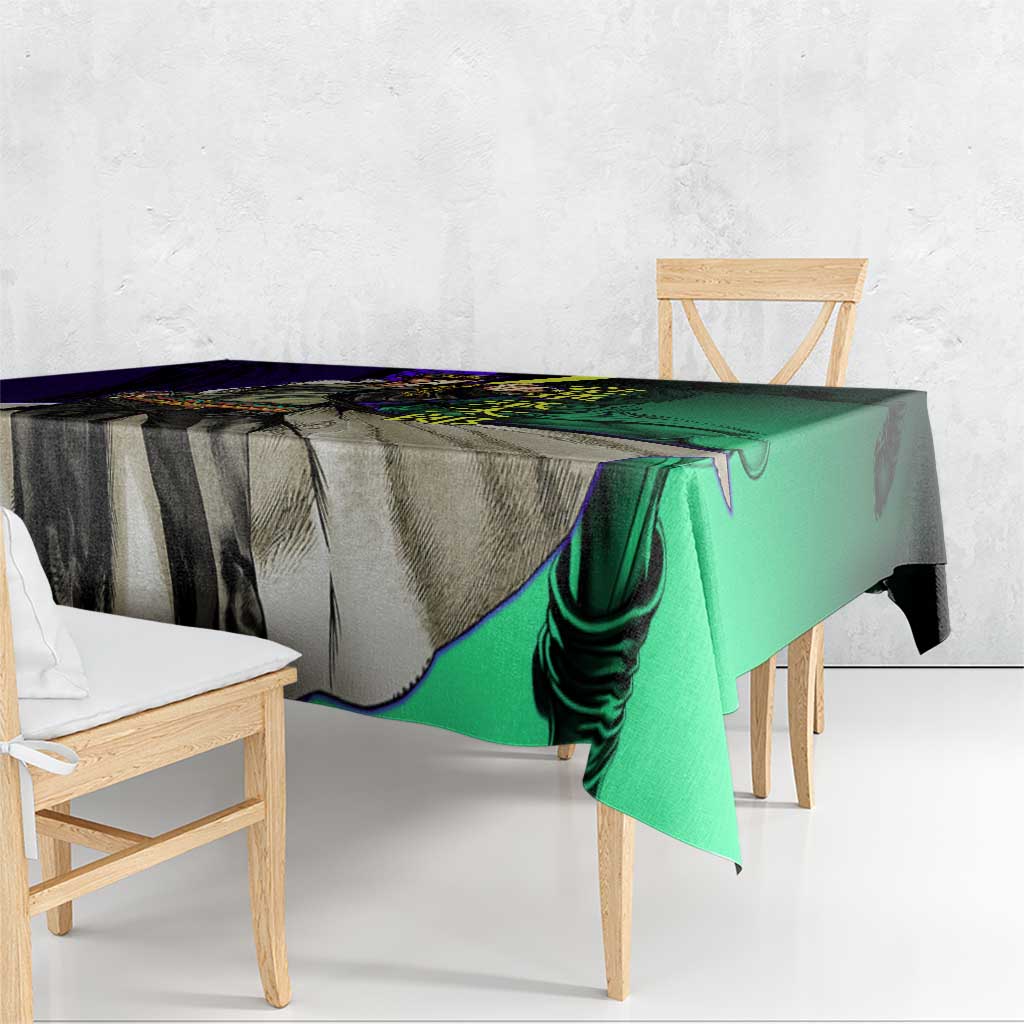 Jotaro Kujo JoJo’s Bizarre Adventure Tablecloth with Star Platinum Stand and Bold - The Mazicc