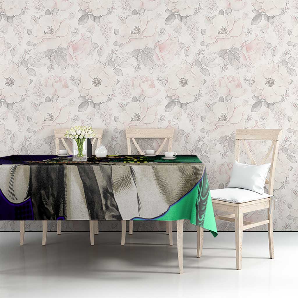 Jotaro Kujo JoJo’s Bizarre Adventure Tablecloth with Star Platinum Stand and Bold - The Mazicc