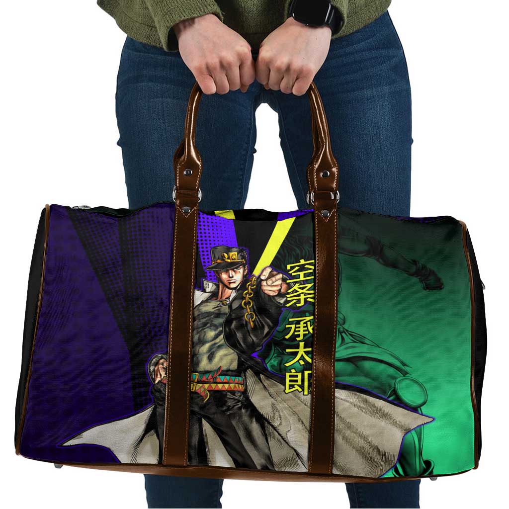 Jotaro Kujo JoJo’s Bizarre Adventure Travel Bag with Star Platinum Stand and Bold - The Mazicc