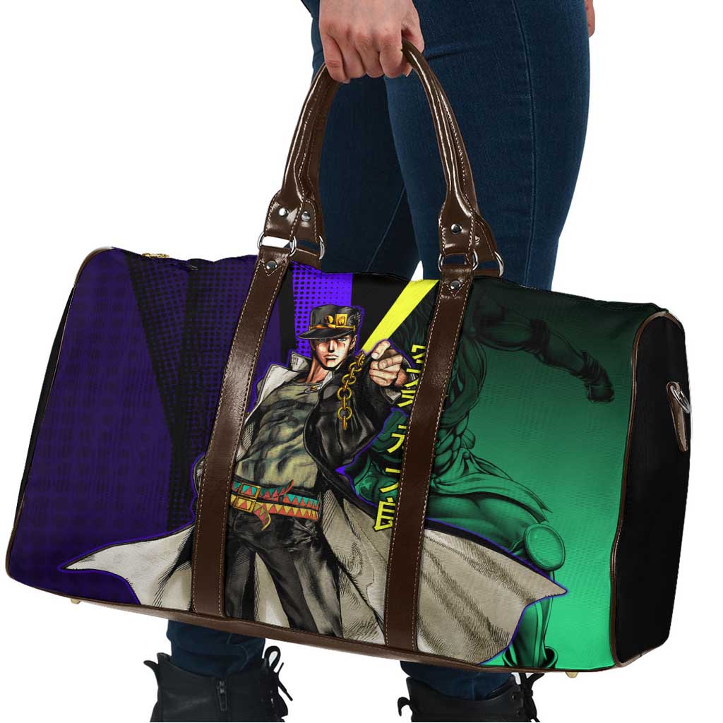Jotaro Kujo JoJo’s Bizarre Adventure Travel Bag with Star Platinum Stand and Bold - The Mazicc