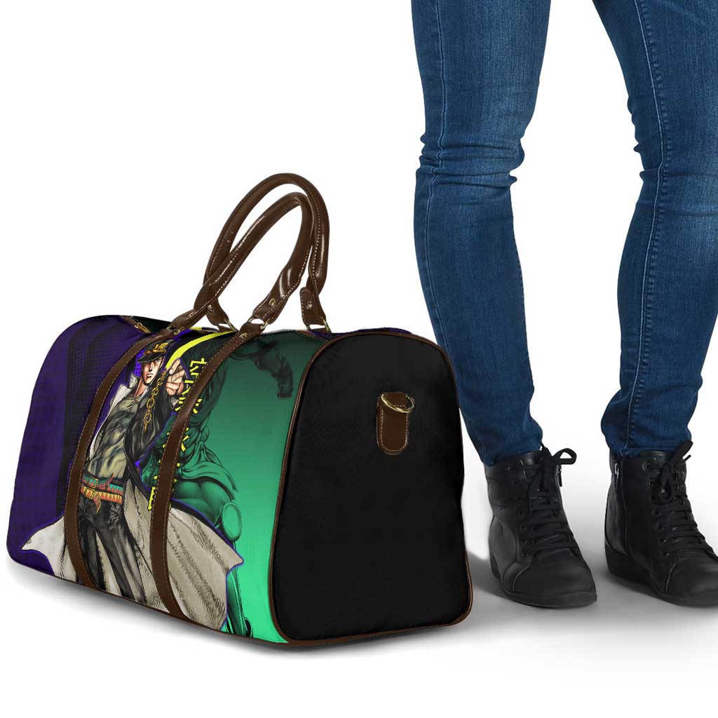 Jotaro Kujo JoJo’s Bizarre Adventure Travel Bag with Star Platinum Stand and Bold - The Mazicc