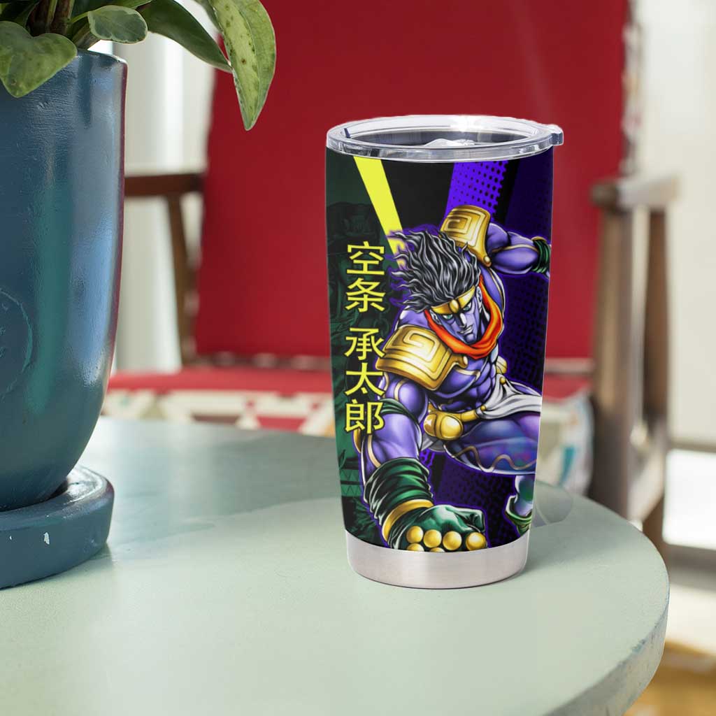 Jotaro Kujo JoJo’s Bizarre Adventure Tumbler Cup with Star Platinum Stand and Bold - The Mazicc