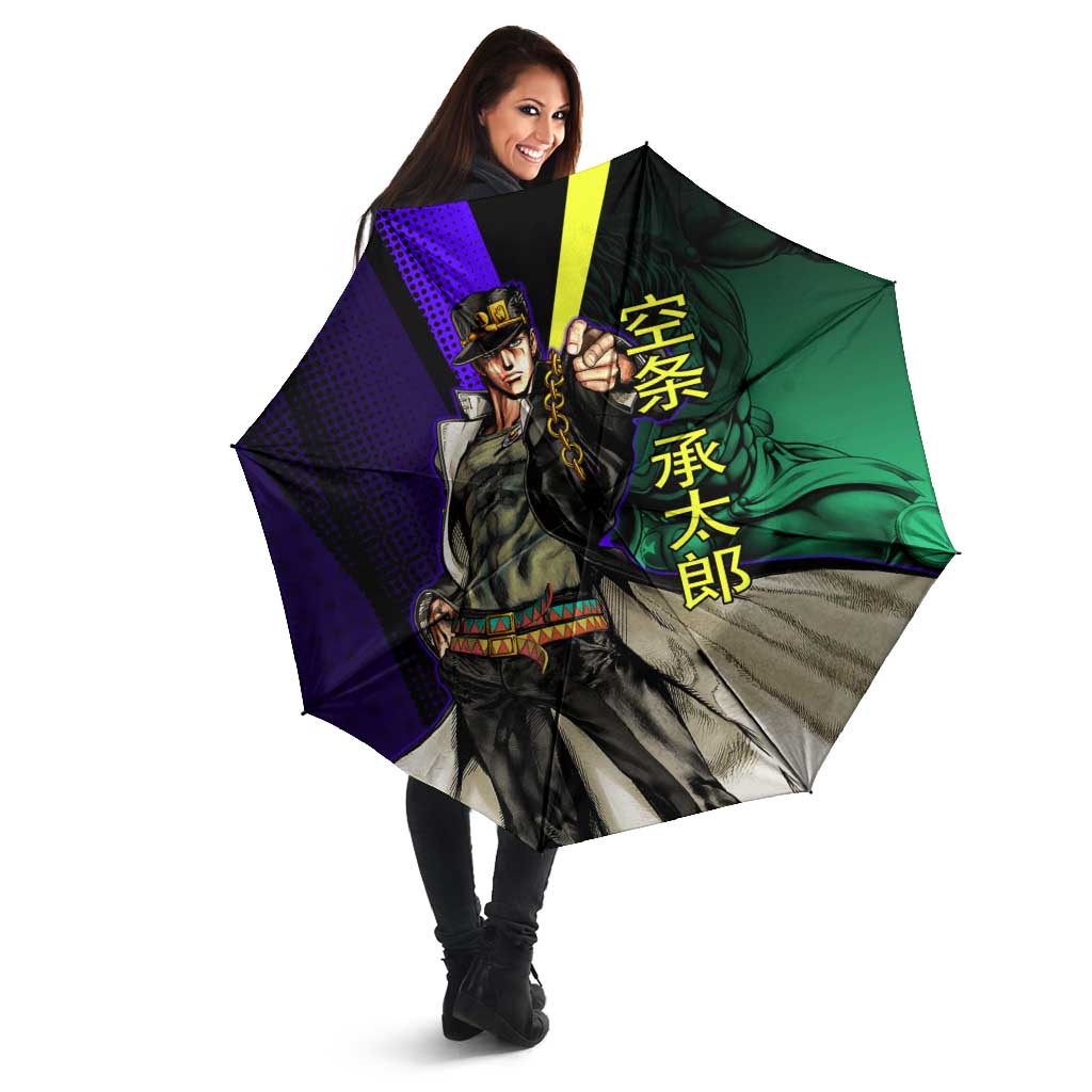 Jotaro Kujo JoJo’s Bizarre Adventure Umbrella with Star Platinum Stand and Bold - The Mazicc