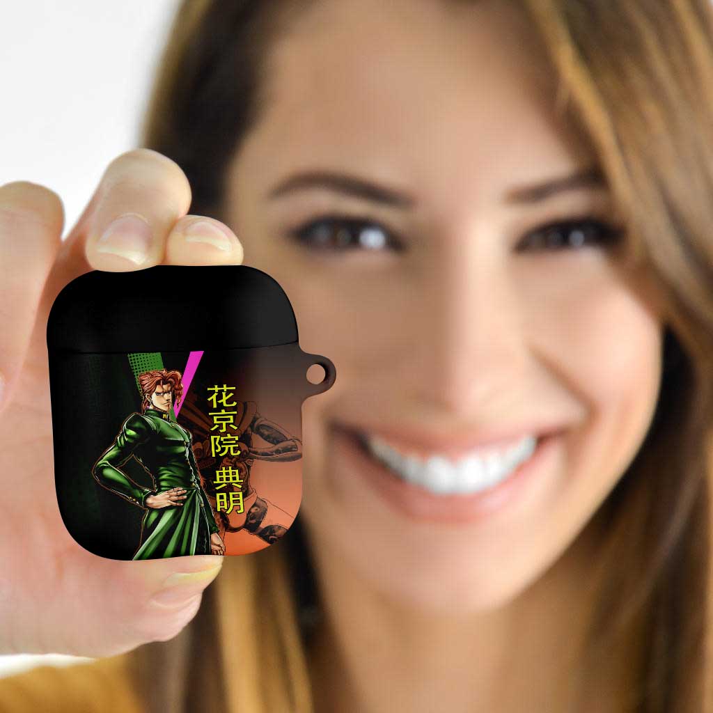 Noriaki Kakyoin JoJo’s Bizarre Adventure AirPods Case with Hierophant Green Stand - The Mazicc