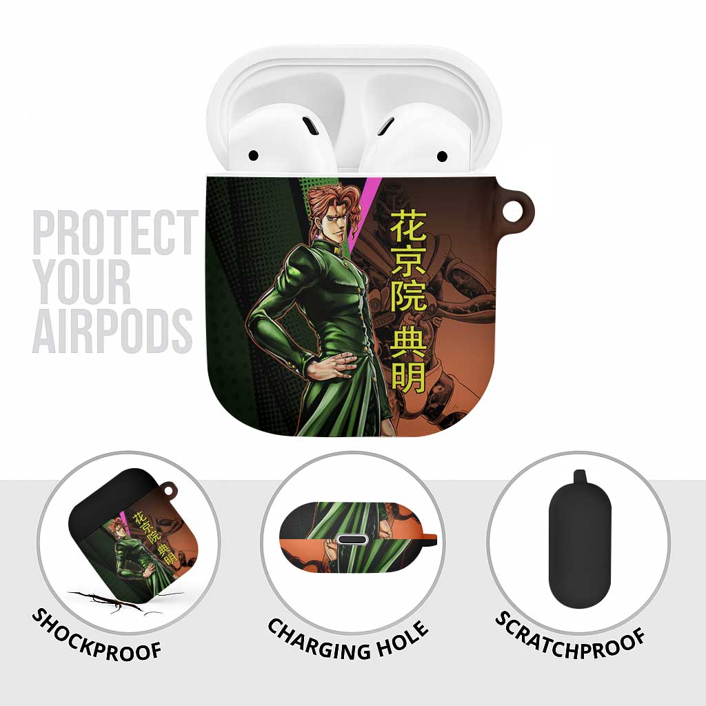 Noriaki Kakyoin JoJo’s Bizarre Adventure AirPods Case with Hierophant Green Stand - The Mazicc