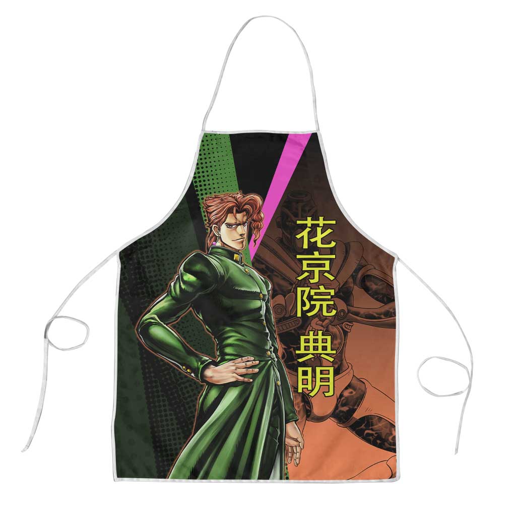 Noriaki Kakyoin JoJo’s Bizarre Adventure Apron with Hierophant Green Stand - The Mazicc