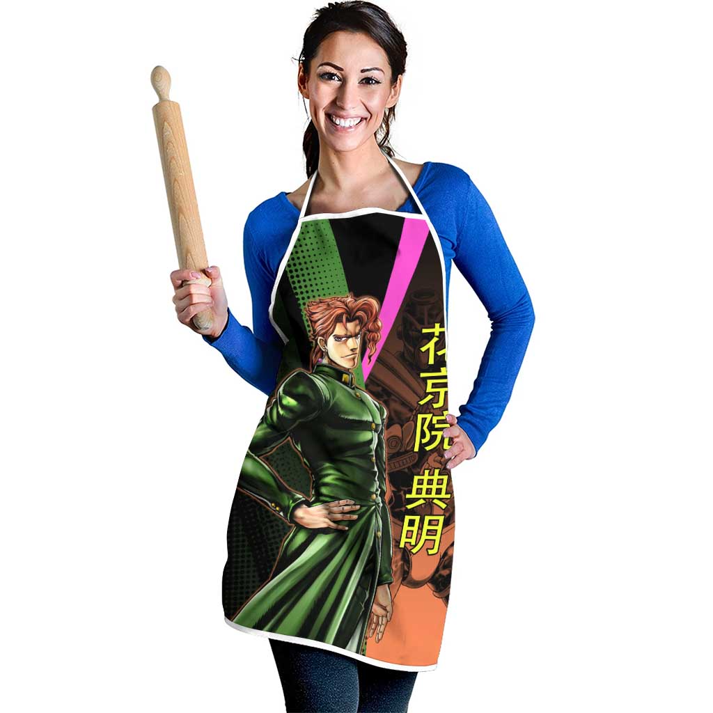 Noriaki Kakyoin JoJo’s Bizarre Adventure Apron with Hierophant Green Stand - The Mazicc