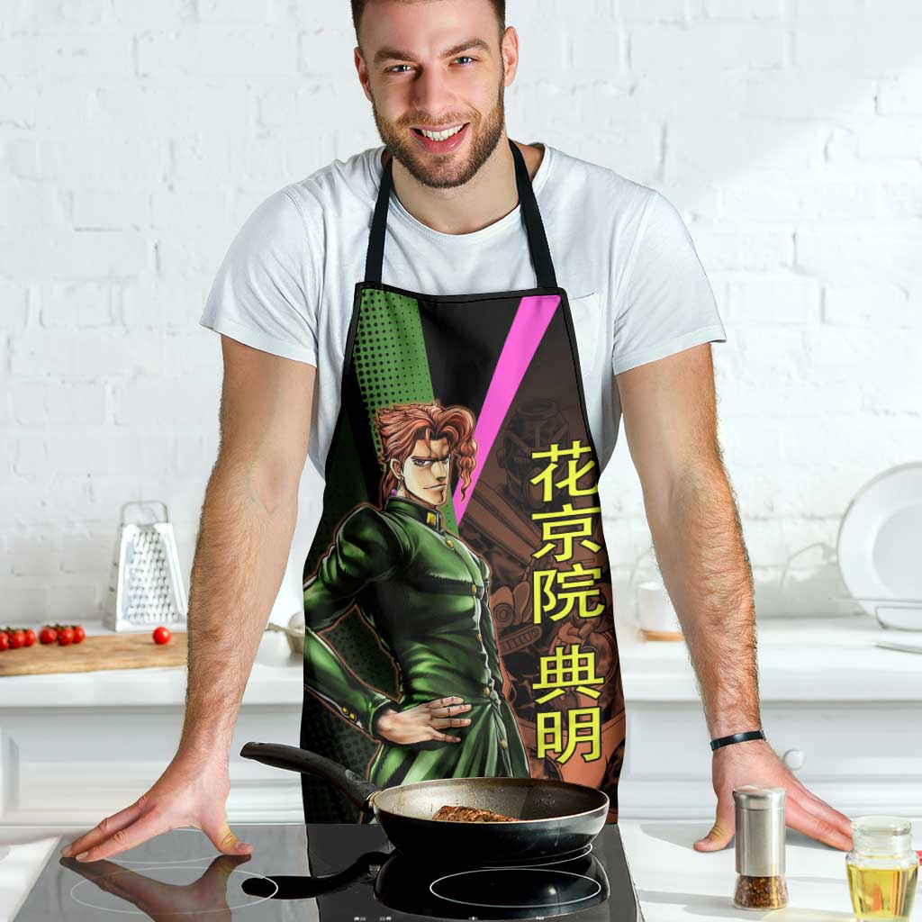 Noriaki Kakyoin JoJo’s Bizarre Adventure Apron with Hierophant Green Stand - The Mazicc