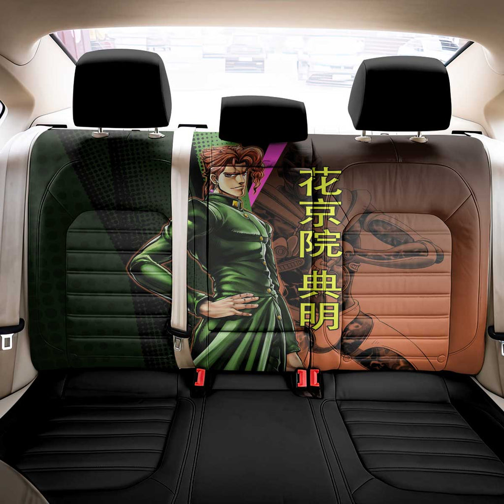 Noriaki Kakyoin JoJo’s Bizarre Adventure Back Car Seat Cover with Hierophant Green Stand - The Mazicc