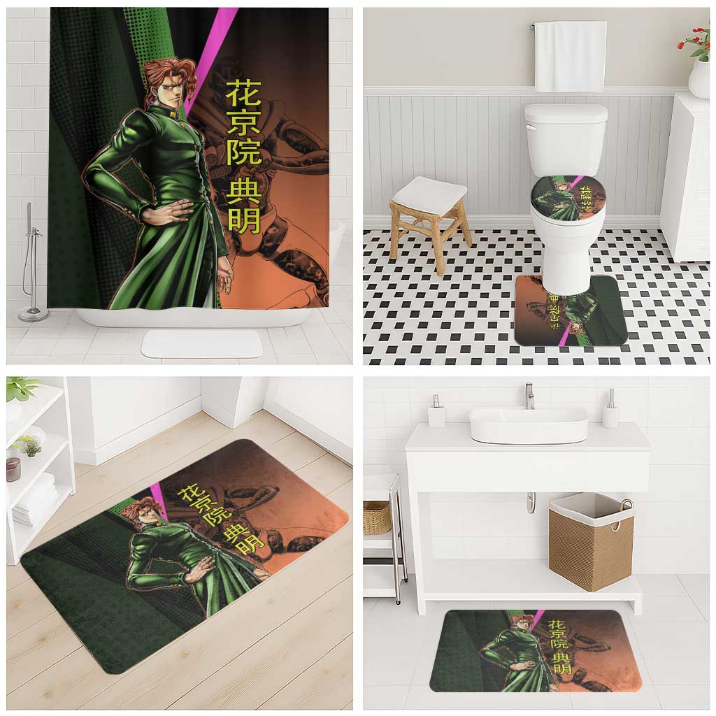 Noriaki Kakyoin JoJo’s Bizarre Adventure Bathroom Set with Hierophant Green Stand - The Mazicc