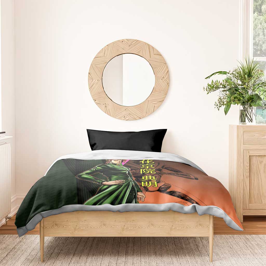 Noriaki Kakyoin JoJo’s Bizarre Adventure Bedding Set with Hierophant Green Stand - The Mazicc