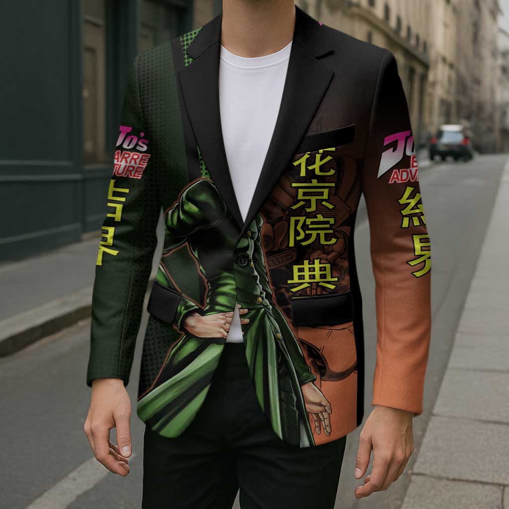 Noriaki Kakyoin JoJo’s Bizarre Adventure Blazer with Hierophant Green Stand - The Mazicc