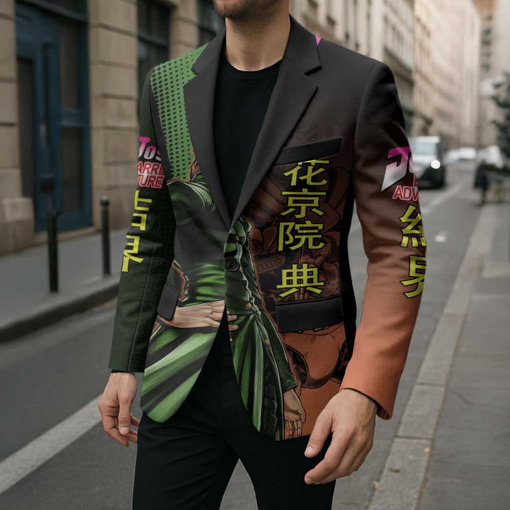 Noriaki Kakyoin JoJo’s Bizarre Adventure Blazer with Hierophant Green Stand - The Mazicc