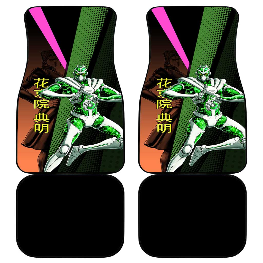Noriaki Kakyoin JoJo’s Bizarre Adventure Car Mats with Hierophant Green Stand - The Mazicc