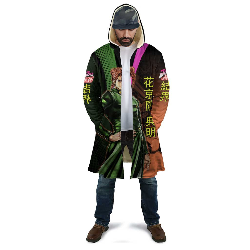 Noriaki Kakyoin JoJo’s Bizarre Adventure Cloak with Hierophant Green Stand - The Mazicc
