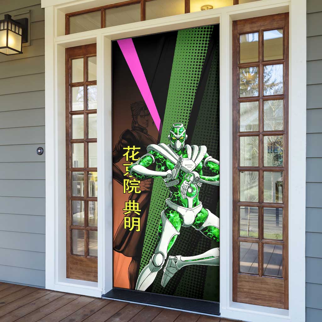 Noriaki Kakyoin JoJo’s Bizarre Adventure Door Cover with Hierophant Green Stand - The Mazicc