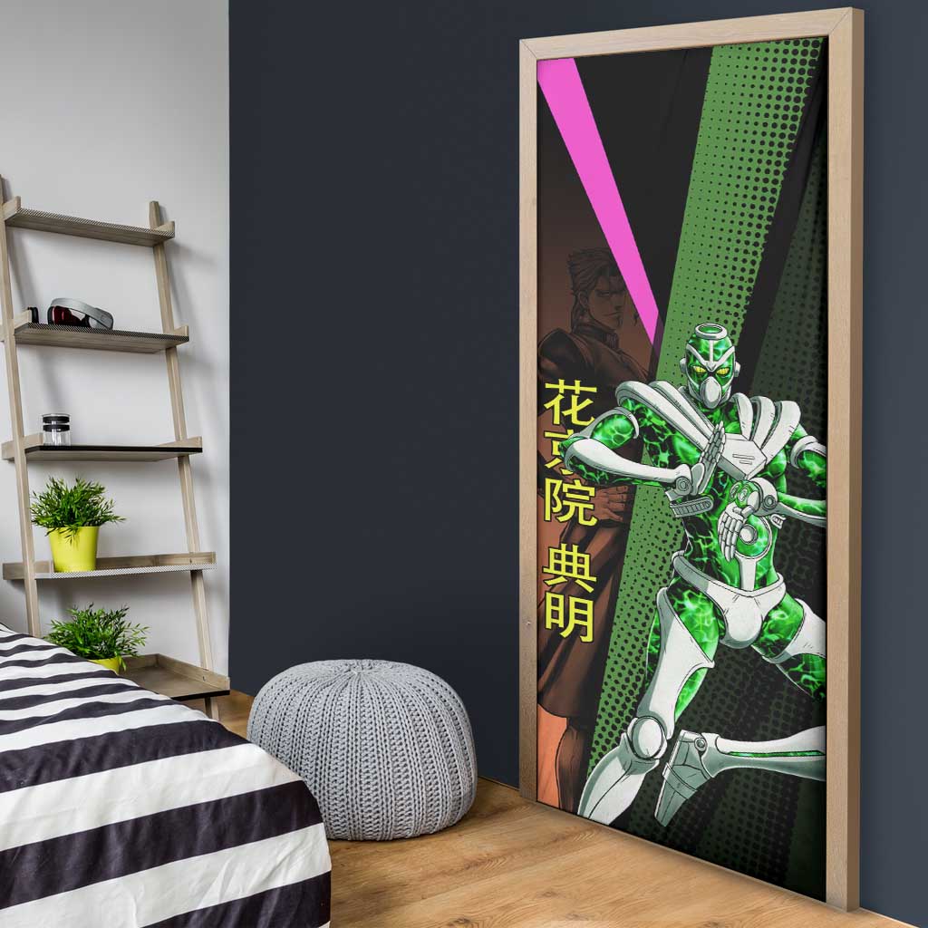 Noriaki Kakyoin JoJo’s Bizarre Adventure Door Cover with Hierophant Green Stand - The Mazicc