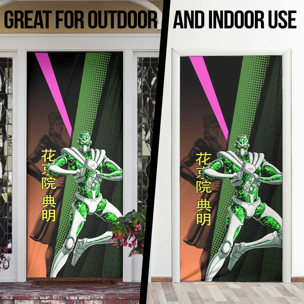 Noriaki Kakyoin JoJo’s Bizarre Adventure Door Cover with Hierophant Green Stand - The Mazicc