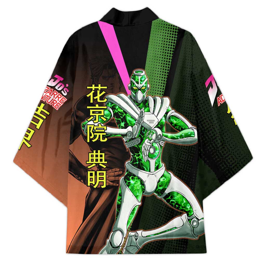 Noriaki Kakyoin JoJo’s Bizarre Adventure Kimono with Hierophant Green Stand - The Mazicc
